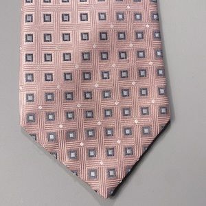Claiborne Men’s Pink Multicolored Silk Tie